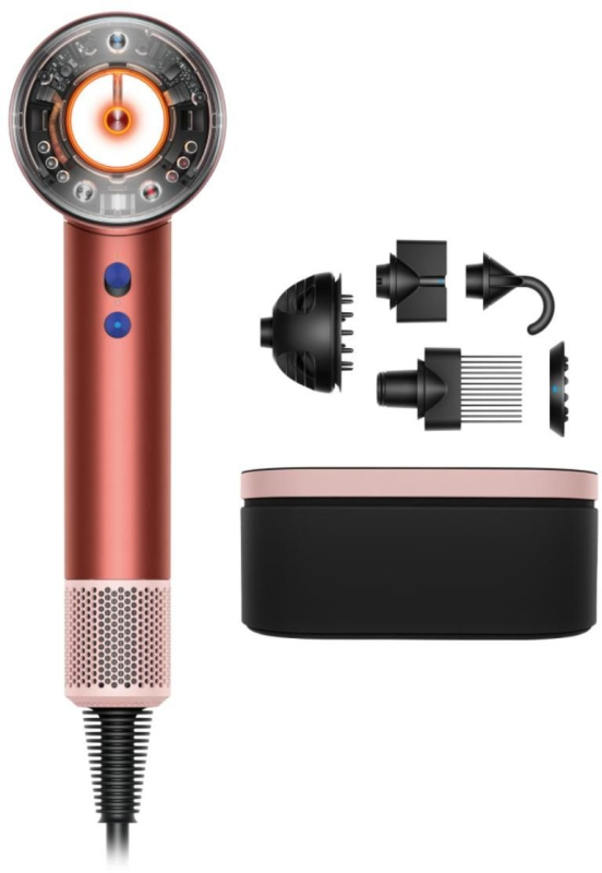Фен Dyson Supersonic Neural HD16, 5 насадок, Strawberry bronze/Blush pink (Вилка РФ)