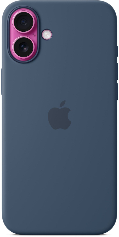 Чехол Apple для iPhone 16 Plus Silicone MagSafe, «синий деним»