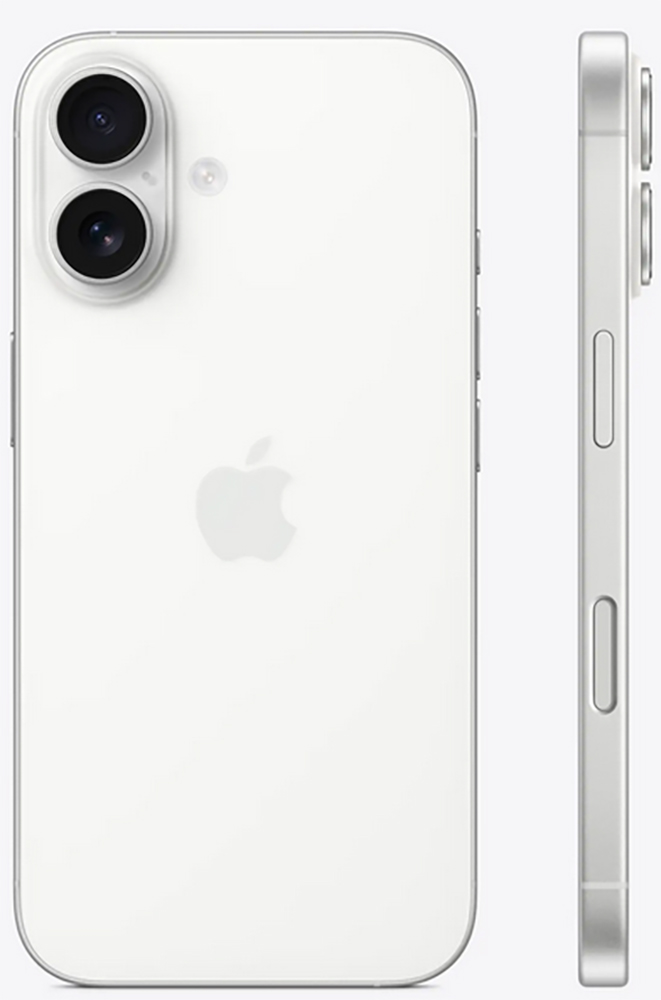 Apple iPhone 16 128Gb White (1sim + eSim) (Без RuStore)