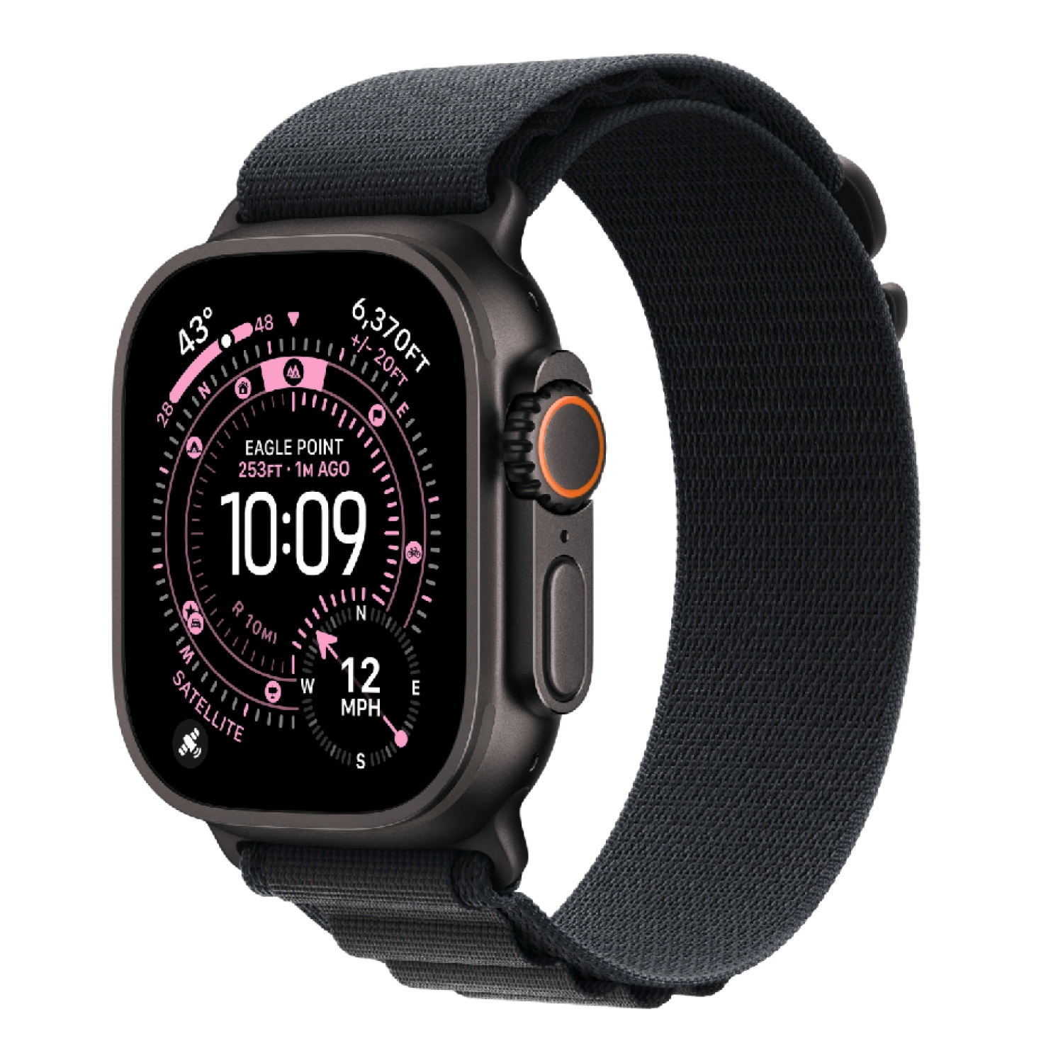 Apple Watch Ultra 3 49mm GPS + Cellular Black Titanium Case Black Alpine Loop Medium (MF0V4)