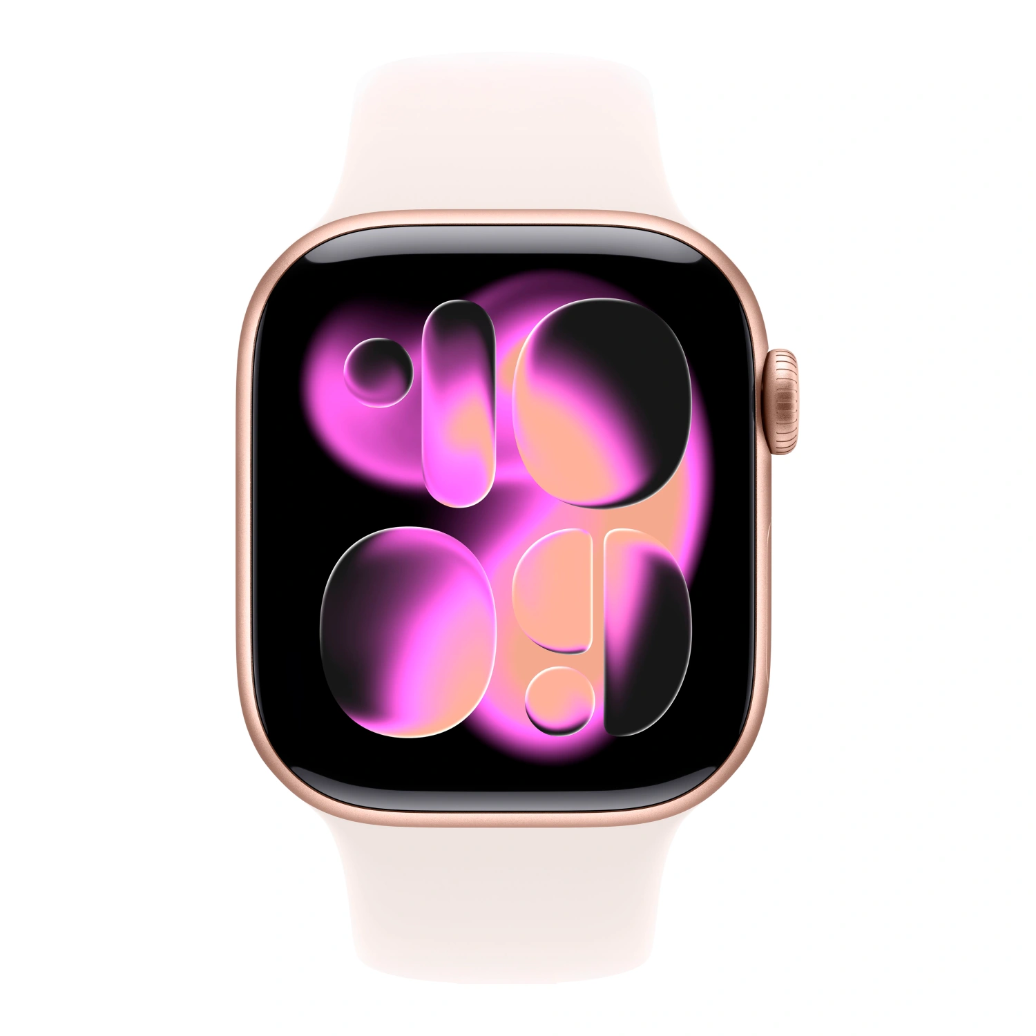 Apple Watch Series 11 42mm GPS Rose Gold Aluminum Case Light Blush Sport Band S/M